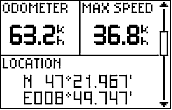 GARMIN Foretrex 101 Trip Computer Ansicht 2