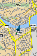 GARMIN GPSmap 64st - Topografische Europakarte Beispiel Luzern