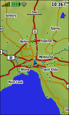 GARMIN GPSMAP 66s/st/sr/i - Base Map Example Australia