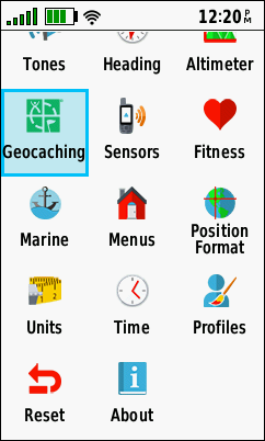 GARMIN GPSMAP 66s/st/sr/i - Setup (small symbols, 2 of 2)