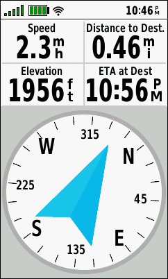GARMIN GPSMAP 66s/st/sr/i - Compass