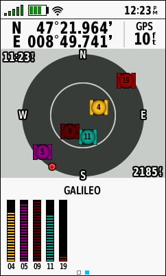 GARMIN GPSMAP 66s/st/sr/i - GALILEO Satellites