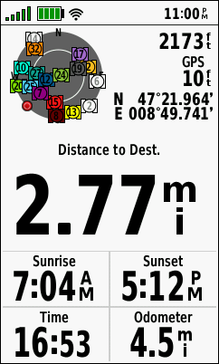 GARMIN GPSMAP 66s/st/sr/i - Trip Computer (mixed data fields)