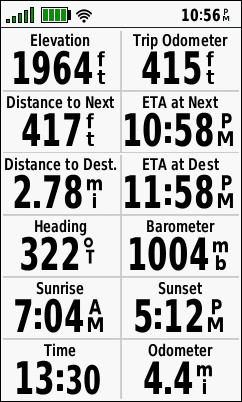 GARMIN GPSMAP 66s/st/sr/i - Trip Computer (small data fields)
